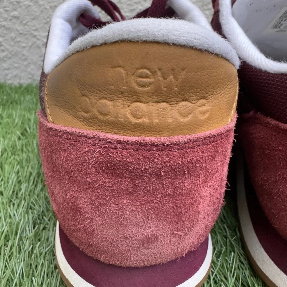 New Balance 501 Ripple Sole Burgundy Tan Gum Sneakers MZ501AAB Mens Size 10.5 US